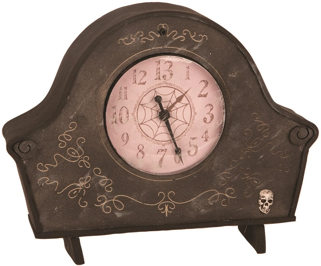 Halloween Decoratie Klok Met Bewegingssensor (21x26cm) 1 Halloween Decoratie Klok Met Bewegingssensor (21x26cm)