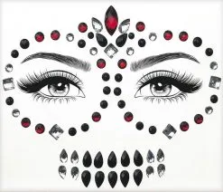 Halloween Face Jewels Day Of The Dead