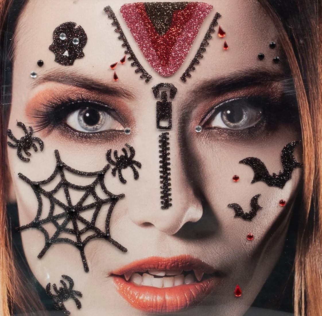 Halloween Gezicht Stickers Bloed 1 Halloween Gezicht Stickers Bloed