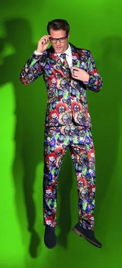 Halloween Herenkostuum Evil Clown -Kostuum Winkel halloween herenkostuum evil clown sfeerbeeld 2