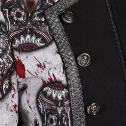 Halloween Jas Mexican Skull Black/White Voor Heren -Kostuum Winkel halloween jas mexican skull black white voor heren 3