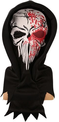 Halloween Masker Bloody Skull Met Kap