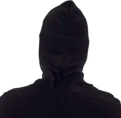 Halloween Masker Freaky Killer Zilver Met Kap -Kostuum Winkel halloween masker freaky killer zilver met kap achterkant