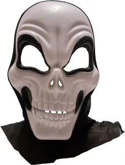 Halloween Masker Skull Met Kap (plastic)