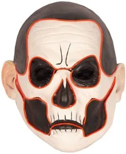 Halloween Masker Zwart-Wit Met LED-verlichting (Latex)