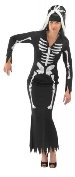 Halloween Skeletten Jurk Voor Dames