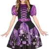 Heksenjurk Purple Witch Voor Meisjes