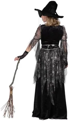 Spider Witch Heksenjurk Voor Dames -Kostuum Winkel heksenjurk spider witch voor dames achterkant