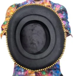Heren Burningman Hoed Regenboog Luxe -Kostuum Winkel heren burningman hoed regenboog luxe binnenkant