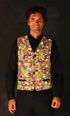 Heren Gilet Mercurius Goud Met LED-verlichting