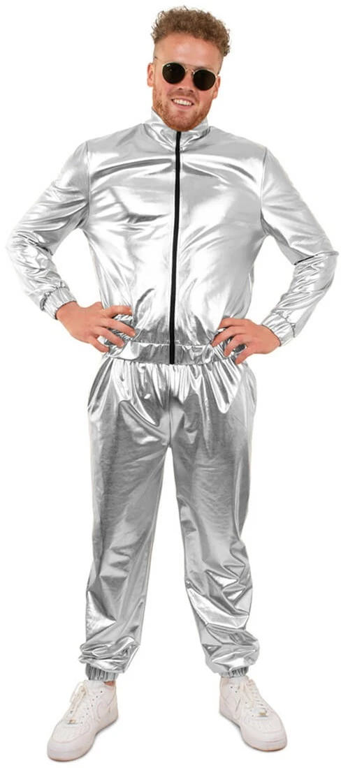 Heren Trainingspak Zilver 1 Heren Trainingspak Zilver