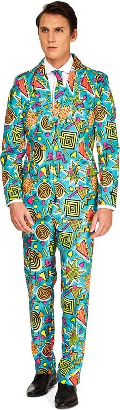 Herenkostuum Suitmeister Retro Blue 90's Icons