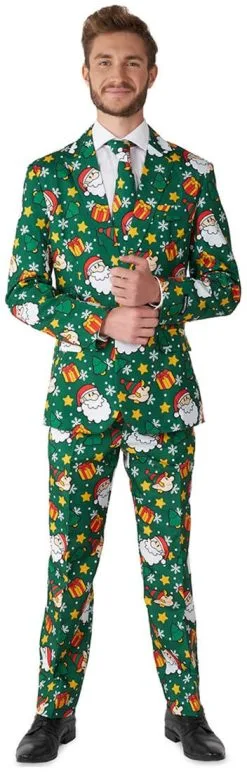 Herenkostuum Suitmeister Santa Elves Green
