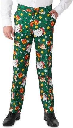 Herenkostuum Suitmeister Santa Elves Green -Kostuum Winkel herenkostuum suitmeister santa elves green broek