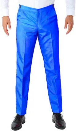Herenkostuum Suitmeister Solid Blue -Kostuum Winkel herenkostuum suitmeister solid blue broek