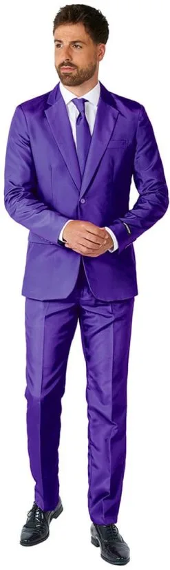 Herenkostuum Suitmeister Solid Purple