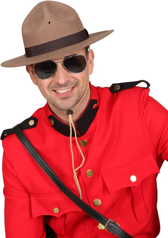 Hoed Ranger Bruin Luxe (Canadeze Officier) 2 Hoed Ranger Bruin Luxe (Canadeze Officier) - Afbeelding 2