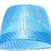 Hoedje Justin Pailletten Blauw