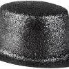 Hoge Hoed Glitter Zwart
