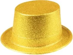 Hoge Hoed Goud Glitter