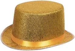 Hoge Hoed Lurex Goud