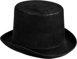 Hoge Hoed Steamtopper Zwart (High Quality)