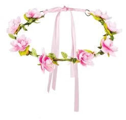 Hoofdband Met Roze Bloemen