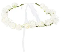 Hoofdband Met Witte Bloemen Ibiza