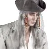 Horror Piratenpruik Met Hoed