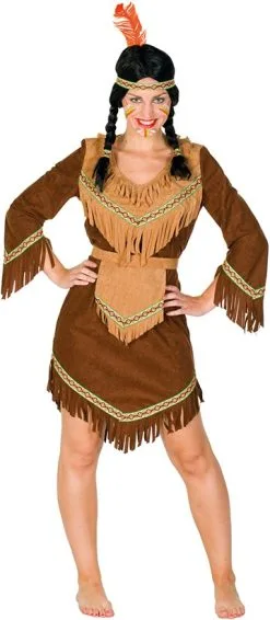 Indiaanse Dame Luxe Bruin