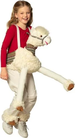 Instap Lama Luxe Voor Kinderen -Kostuum Winkel instap lama luxe voor kinderen meisje