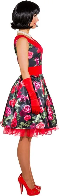 Jaren 50 Bloemen Jurk Voor Dames 5 Jaren 50 Bloemen Jurk Voor Dames -Kostuum Winkel jaren 50 bloemen jurk voor dames 3