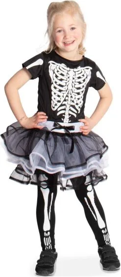 Jurkje Skelet Met Tutu Voor Meisjes