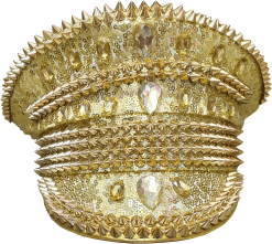 Kapiteinspet Burningman Goud Luxe