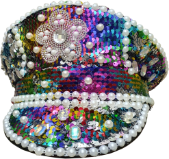 Kapiteinspet Burningman Rainbow Luxe