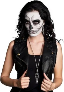 Ketting Skelet -Kostuum Winkel ketting skelet voorbeeld vrouw