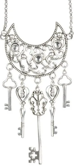 Ketting Steampunk Sleutels Steamportal -Kostuum Winkel ketting steampunk sleutels steamportal detail