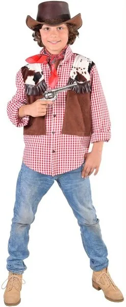 Kinder Cowboy Hemd+Vest 1dlg.