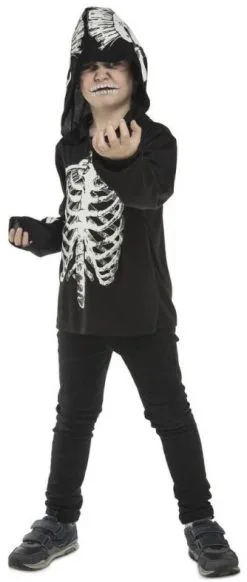 Kinder Hoodie Skelet Geraamte