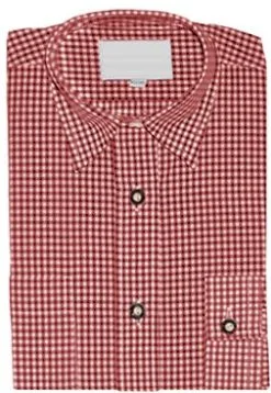 Kinder Tiroler Overhemd Rood Luxe