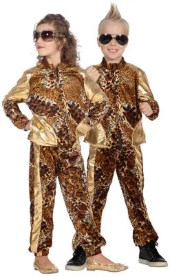 Kinder Trainingspak Panter Camping Kitsch