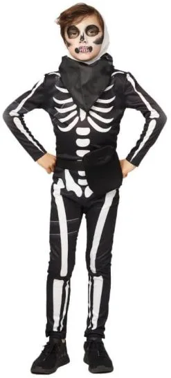 Kinderkostuum Skeletten Soldier -Kostuum Winkel kinderkostuum skeletten soldier 3