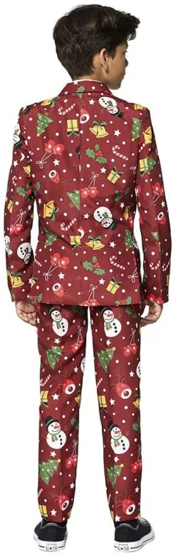 Kinderkostuum Suitmeister Christmas Red Icons - Light Up -Kostuum Winkel kinderkostuum suitmeister christmas red icons light up achterkant