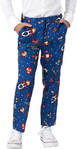 Kinderkostuum Suitmeister Retro Gamer Navy -Kostuum Winkel kinderkostuum suitmeister retro gamer navy broek