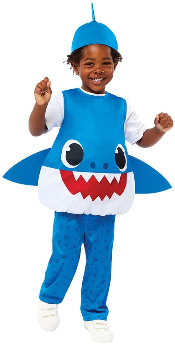 Kostuum Baby Shark ™- Daddy Shark Blauw 3 Kostuum Baby Shark ™- Daddy Shark Blauw - Afbeelding 3