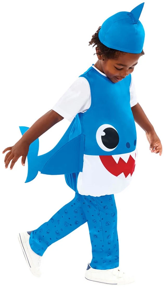 Kostuum Baby Shark ™- Daddy Shark Blauw 2 Kostuum Baby Shark ™- Daddy Shark Blauw - Afbeelding 2