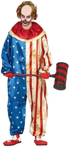 Kostuum Halloween Clown Patriot