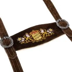 Lederen Bretels/Träger Lederhose Luxe