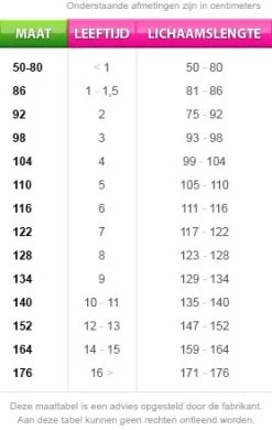 Formule 1 Race Overall Voor Kinderen -Kostuum Winkel maattabel 112