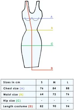 LEG AVENUE Dameskostuum Pretty Kitty Zwart-Pink -Kostuum Winkel maattabel 117